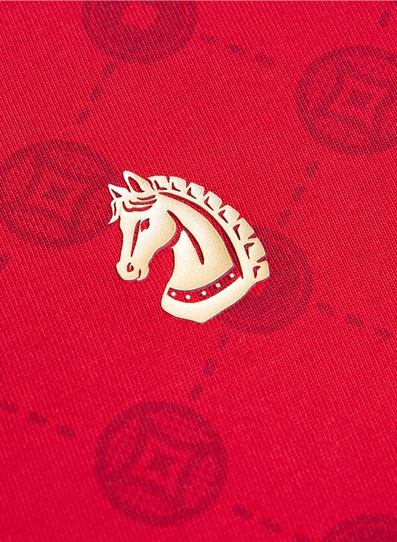 GIORDANO Men's Slim Cotton Crew Neck Printed Tee for CNY - Image 4